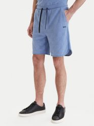 BOSS Szorty sportowe Member 50558883 Błękitny Relaxed Fit. Niebieskie szorty sportowe męskie Boss, bez wzorów, z bawełny, sportowe. Za 679.99 zł.