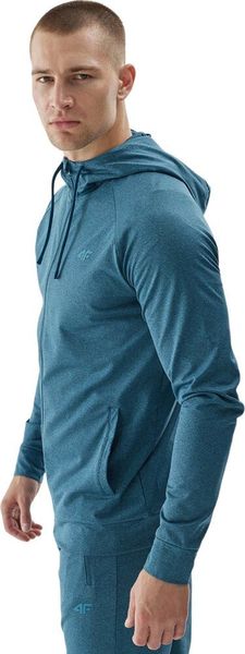 4f Bluza męska 4F M404 morska zieleń melanż 4FWAW24TFSWM404 46M 2XL. Zielone bluzy nierozpinane męskie 4f, m, bez wzorów, bez ramiączek, bez kaptura. Za 171.70 zł.