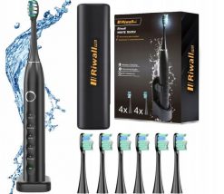 Szczoteczka Soniczna Do Zębów - Zestaw Etui + 8 końcówek - Elektryczna. Szczoteczki soniczne Garland. Za 75.63 zł.