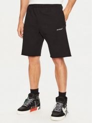 Off-White Szorty sportowe OMCI006S22FLE0151001 Czarny Regular Fit. Czarne szorty sportowe męskie OFF-WHITE, bez wzorów, z bawełny, sportowe. Za 1,009.00 zł.