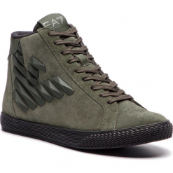 Sneakersy EA7 EMPORIO ARMANI - X8Z005 XK007 00044 Forest Green. Zielone buty sportowe na co dzień męskie EA7 Emporio Armani, z materiału, klasyczne. Za 889.00 zł.