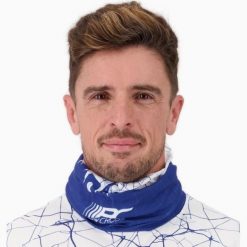 Wielofunkcyjny komin biegowy Running-Trail CITY EDITION NECK WARMER. Niebieskie szaliki męskie BODYCROSS, bez wzorów, z materiału, sportowe. Za 124.99 zł.