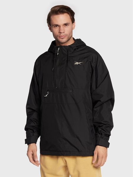Reebok Kurtka anorak Vector HG8932 Czarny Relaxed Fit. Czarne kurtki męskie Reebok, m, bez wzorów, z syntetyku, bez ramiączek, bez kaptura. Za 239.99 zł.