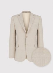 PAKO LORENTE - Beżowa marynarka garniturowa. Brązowe marynarki męskie Pako Lorente, m, bez wzorów, z elastanu. Za 649.99 zł.