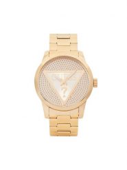 Guess Zegarek Badge GW0915G1 Złoty. Żółte, analogowe zegarki męskie Guess, złote. Za 589.99 zł.