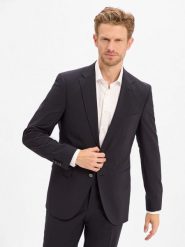 BOSS Męska marynarka garniturowa z nowej wełny - H-Harvey-MM-C-NF Mężczyźni Slim Fit niebieski jednolity, 94. Niebieskie marynarki męskie Boss, m, bez wzorów, z wełny. Za 1,499.95 zł.