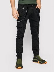 Alpha Industries Spodnie materiałowe Utility 128202 Czarny Slim Fit. Czarne spodnie na co dzień męskie Alpha Industries, bez wzorów, z bawełny. Za 289.99 zł.