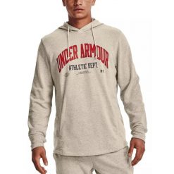 Bluza męska z kapturem Under Armour Rival Try Athlc Dept Hd. Brązowe bluzy z kapturem męskie Under Armour, m, bez wzorów, z kapturem. Za 139.99 zł.