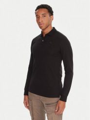 G-Star Raw Polo Dunda D27683-5864 Czarny Slim Fit. Czarne koszulki polo męskie G-Star Raw, l, bez wzorów, z bawełny, retro, bez kołnierzyka, bez ramiączek. Za 269.99 zł.