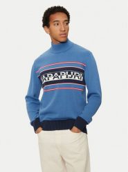 Napapijri Golf D-Sardona NP0A4I2A Granatowy Regular Fit. Niebieskie kardigany męskie Napapijri, m, bez wzorów, z bawełny, bez ramiączek. Za 479.99 zł.