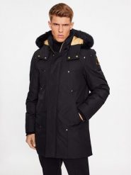 Moose Knuckles Parka Stag Lake M39MP261GS Czarny. Czarne parki męskie Moose Knuckles, m, bez wzorów, z bawełny, bez kaptura. Za 3,959.00 zł.