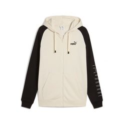 Bluza z kapturem z pełnym zamkiem błyskawicznym Puma Sport. Białe bluzy z kapturem męskie Puma, m, bez wzorów, z kapturem. Za 245.00 zł.