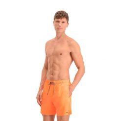 Męskie kąpielówki Puma, średniej długości, Bright Orange. Brązowe kąpielówki męskie Puma, m, bez wzorów. W wyprzedaży za 177.90 zł.