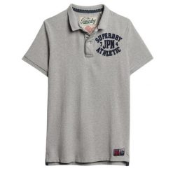 Polo Superdry Vintage Athletic. Szare koszulki polo męskie Superdry., m, bez wzorów, sportowe, bez kołnierzyka, bez ramiączek. W wyprzedaży za 191.00 zł.