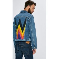 Wrangler - Kurtka. Szare kurtki męskie Wrangler, z bawełny, z krótkim rękawem. Za 499.90 zł.