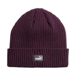 Czapka Puma Classic Cuff Beanie. Fioletowe czapki męskie Puma, bez wzorów, sportowe. Za 92.72 zł.