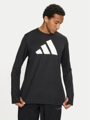 Adidas Koszulka techniczna Run It IL7231 Czarny Regular Fit. Czarne t-shirty sportowe męskie ADIDAS, l, bez wzorów, z syntetyku, sportowe, bez ramiączek. Za 99.99 zł.