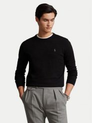 Polo Ralph Lauren Sweter Ls 710684957008 Czarny Slim Fit. Czarne kardigany męskie Polo Ralph Lauren, m, bez wzorów, z bawełny, bez ramiączek. Za 699.99 zł.