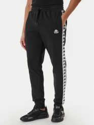 Kappa Spodnie dresowe Banda Alanz 3 321Y8FW Czarny Comfort Fit. Czarne spodnie dresowe męskie Kappa, bez wzorów, z bawełny. Za 179.99 zł.