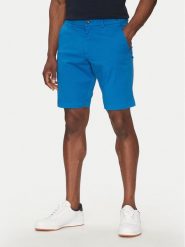Hechter Paris Szorty materiałowe 26664 151365 Niebieski Regular Fit. Niebieskie szorty męskie Hechter Paris, bez wzorów, z bawełny. Za 219.99 zł.
