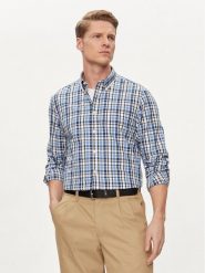 Tommy Hilfiger Koszula MW0MW34651 Niebieski Slim Fit. Niebieskie koszule męskie Tommy Hilfiger, m, bez wzorów, z bawełny, bez kołnierzyka, bez ramiączek. Za 199.99 zł.