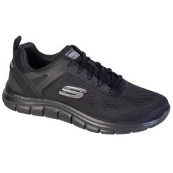 Buty do biegania męskie Skechers 232698BBK. Czarne buty do biegania męskie Skechers, bez wzorów, z gumy, bez zapięcia, do biegania. Za 259.99 zł.
