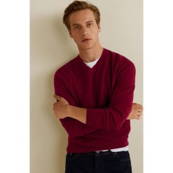 Mango Man - Sweter Tenv. Brązowe swetry męskie Mango Man, z bawełny. Za 139.90 zł.