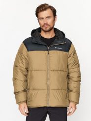 Columbia Kurtka zimowa Puffect™ Hooded Jacket Brązowy Regular Fit. Brązowe kurtki outdoor męskie Columbia, na zimę, m, bez wzorów, z syntetyku, bez kaptura, outdoorowe. Za 749.99 zł.