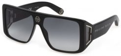 Okulary PHILIPP PLEIN SPP014V990700. Okulary przeciwsłoneczne, Kolor czarny. Mężczyzna. NoSize. Czarne okulary przeciwsłoneczne męskie Philipp Plein, bez wzorów. Za 666.05 zł.