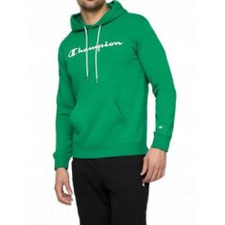 Bluza na co dzień męska CHAMPION z kapturem. Zielone bluzy z kapturem męskie CHAMPION, m, bez wzorów, z kapturem. Za 229.00 zł.