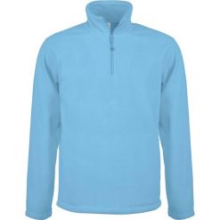 Kurtka polarowa z zamkiem Kariban Enzo. Niebieskie kurtki męskie KARIBAN, m, bez wzorów, z polaru, eleganckie, bez ramiączek, bez kaptura. Za 143.55 zł.