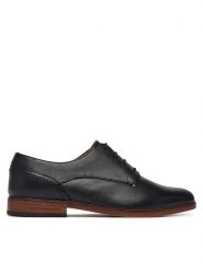 Tommy Hilfiger Półbuty Hilfiger Leather Dress Shoe FM0FM05777 Czarny. Czarne eleganckie półbuty męskie Tommy Hilfiger, ze skóry, wizytowe, bez obcasa, bez zapięcia. Za 649.99 zł.