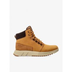 Buty outdoor męskie Sorel Mac Hill Lite Mid Plus WP. Brązowe buty zimowe męskie Sorel, bez wzorów, sportowe, bez obcasa, bez zapięcia. Za 512.99 zł.