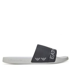Klapki EA7 Emporio Armani. Fioletowe klapki i japonki męskie EA7 Emporio Armani, bez wzorów. Za 179.99 zł.