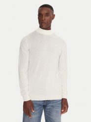 KARL LAGERFELD Golf 655002 554399 Écru Slim Fit. Kardigany męskie KARL LAGERFELD, l, bez wzorów, z wełny, bez ramiączek. Za 599.99 zł.