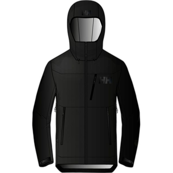 Kurtka Helly Hansen odin mountain infinity shell. Czarne kurtki męskie Helly Hansen, xl, bez wzorów, sportowe, bez ramiączek, bez kaptura. W wyprzedaży za 2,573.50 zł.