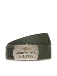 Aeronautica Militare Pasek Męski 252CI0317UCT03585 Zielony. Zielone paski męskie Aeronautica Militare, bez wzorów, z materiału. Za 539.99 zł.