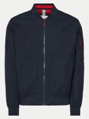 S.Oliver Kurtka bomber 2141439 Granatowy Regular Fit. Niebieskie kurtki męskie S.Oliver, m, bez wzorów, z bawełny, bez ramiączek, bez kaptura. Za 449.99 zł.
