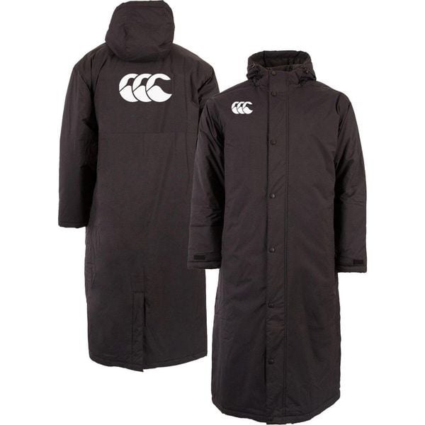 Parka Canterbury Club Subs. Czarne kurtki softshell męskie CANTERBURY, na zimę, m, bez wzorów, z softshellu, bez kaptura. Za 731.50 zł.