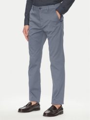 Calvin Klein Chinosy LV040EM633 Szary Slim Fit. Szare eleganckie spodnie męskie Calvin Klein, bez wzorów, z bawełny. Za 339.99 zł.