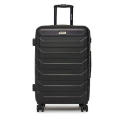 Walizka średnia GINO ROSSI. Czarne walizki męskie Gino Rossi, bez wzorów, średnie. Za 279.99 zł.