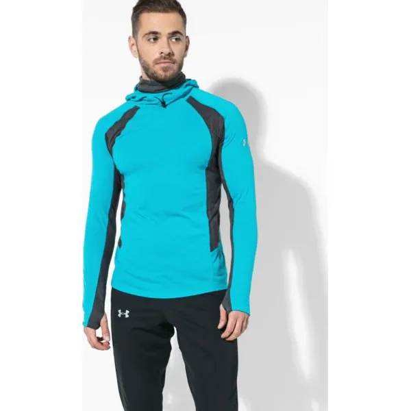 Under Armour Bluza Ua Swyft Face Hoody , niebieski, rozmiar S. Niebieskie bluzy nierozpinane męskie Under Armour, m, bez wzorów, z materiału, bez ramiączek, bez kaptura. W wyprzedaży za 159.99 zł.