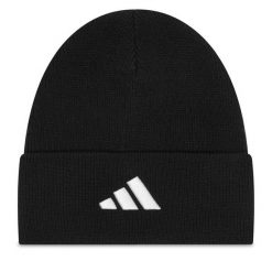 Czapka adidas. Czarne czapki męskie ADIDAS, na zimę, bez wzorów. Za 109.99 zł.