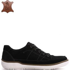 Czarne Skórzane Półbuty Benon. Buty sportowe na co dzień męskie marki Born2be. Za 169.99 zł.