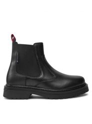 Tommy Jeans Sztyblety EM0EM01469 Czarny. Czarne sztyblety męskie Tommy Jeans, z jeansu, bez obcasa, bez zapięcia. Za 559.99 zł.