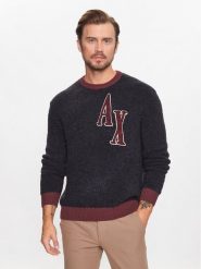 Armani Exchange Sweter 6RZM2B ZM3GZ 1510 Granatowy Regular Fit. Niebieskie kardigany męskie Armani Exchange, l, bez wzorów, z syntetyku, bez ramiączek. Za 699.99 zł.