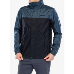 Kurtka przeciwdeszczowa męska Marmot PreCip Eco Jacket. Niebieskie kurtki męskie Marmot, m, bez wzorów, bez ramiączek, bez kaptura. Za 392.99 zł.