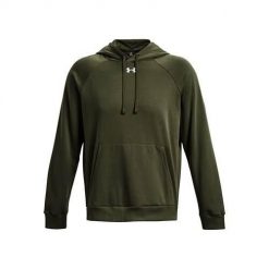 Bluza treningowa męska Under Armour Ua Rival Fleece Hoodie. Czarne bluzy z kapturem męskie Under Armour, l, bez wzorów, z kapturem. Za 363.00 zł.