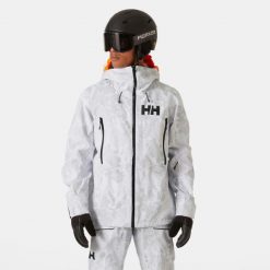 Kurtka narciarska Helly Hansen Sogn Shell 2.0. Szare kurtki narciarskie i snowboardowe męskie Helly Hansen, na zimę, m, bez wzorów, bez kaptura, narciarskie. W wyprzedaży za 1,420.50 zł.