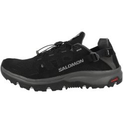 Buty trekkingowe męskie Salomon Techamphibian 5. Czarne buty trekkingowe męskie Salomon, bez wzorów, z materiału, bez zapięcia, trekkingowe. Za 538.00 zł.